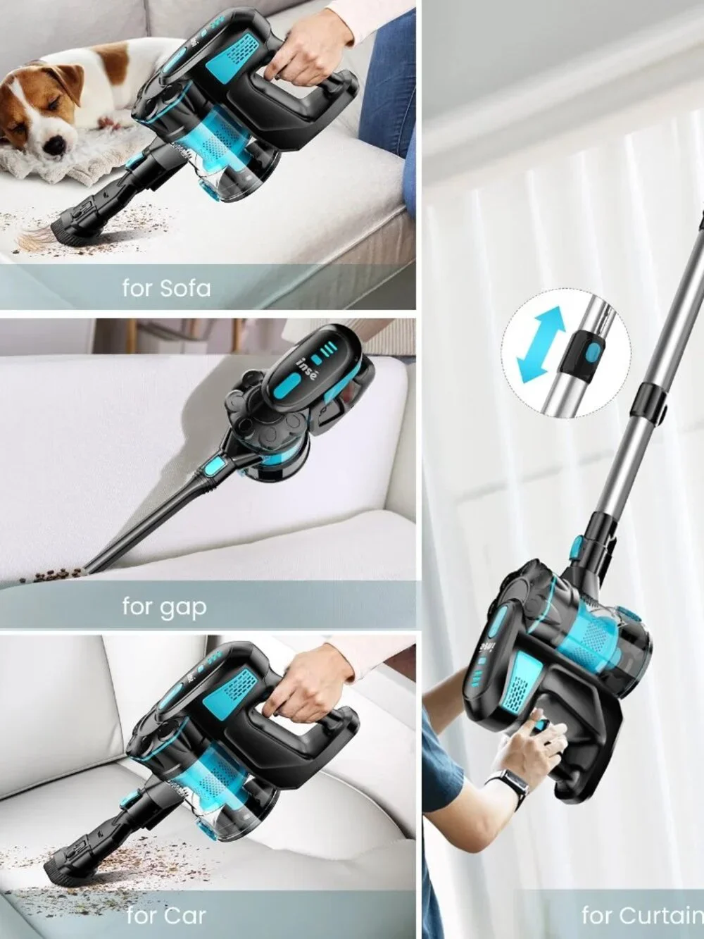 INSE Cordless Vacuum Cleaners, 6-in-1 Lightweight Stick Vacuum Never opened